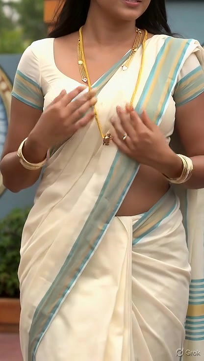 Trisha adjusting saree wantedly to reveal and tempt 264