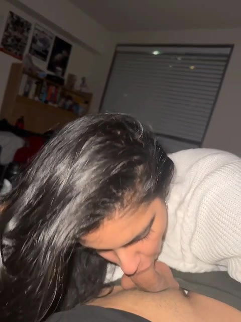 Horny Girlfriend Licking Boyfriend Cock With Cream And Sucking 23