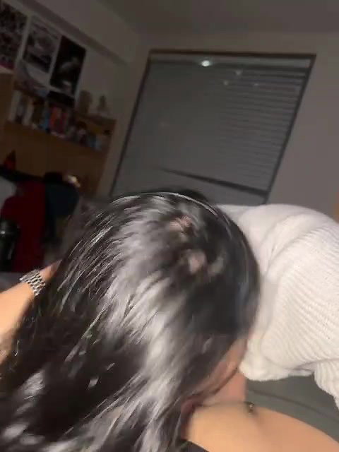 Horny Girlfriend Licking Boyfriend Cock With Cream And Sucking 23