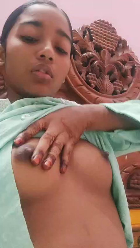 Horny Young Indian GF Pressing Boobs Rubbing Pussy Showing Asshole 28