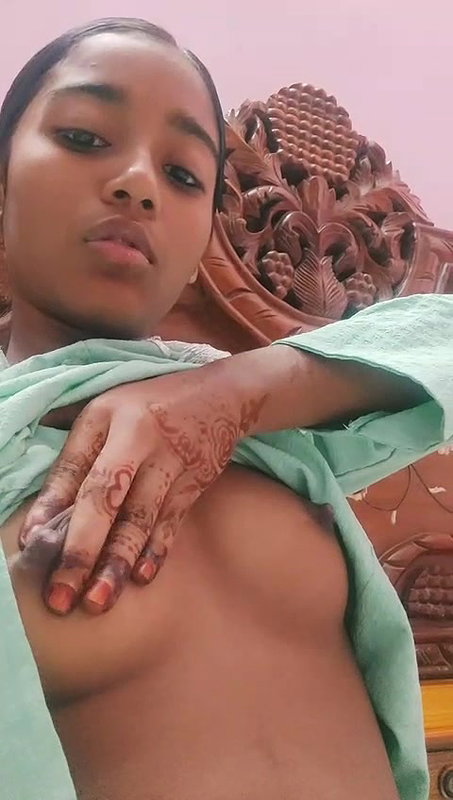 Horny Young Indian GF Pressing Boobs Rubbing Pussy Showing Asshole 28