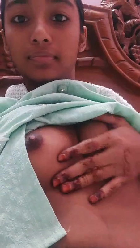 Horny Young Indian GF Pressing Boobs Rubbing Pussy Showing Asshole 28