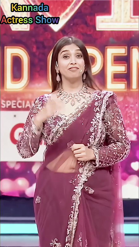 swetha chengappa sexy navel in pink saree 22