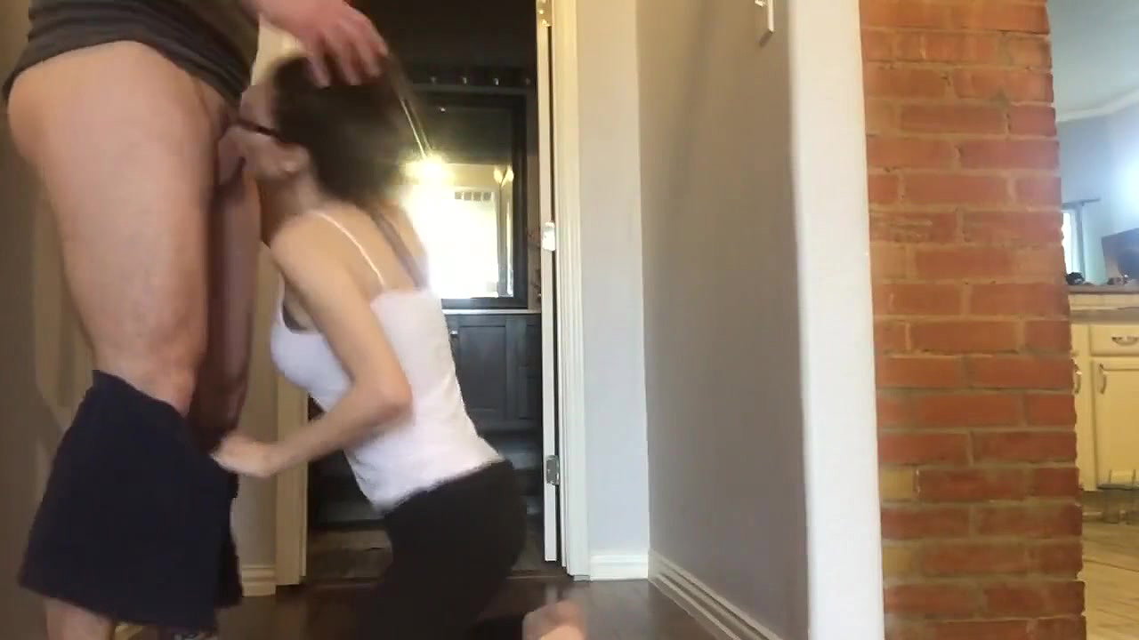 Dicking my girlfriend from behind before she goes out