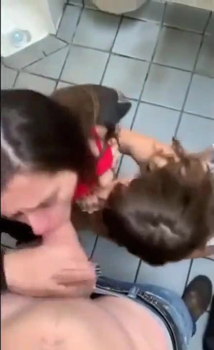 Watch me getting my dick sucked off by two cute girls