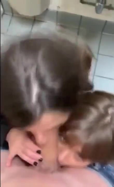 Watch me getting my dick sucked off by two cute girls