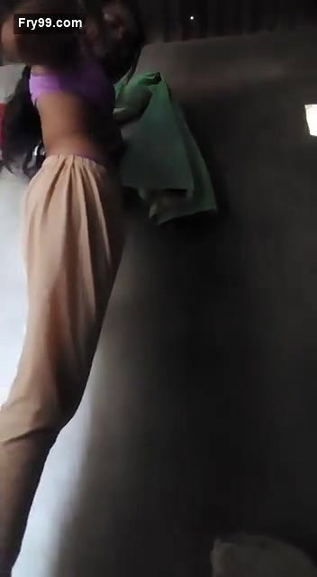 Village girl in bathroom