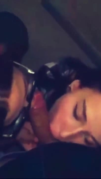 Cock hungry sluts drop on their knees to suck a large dick in POV