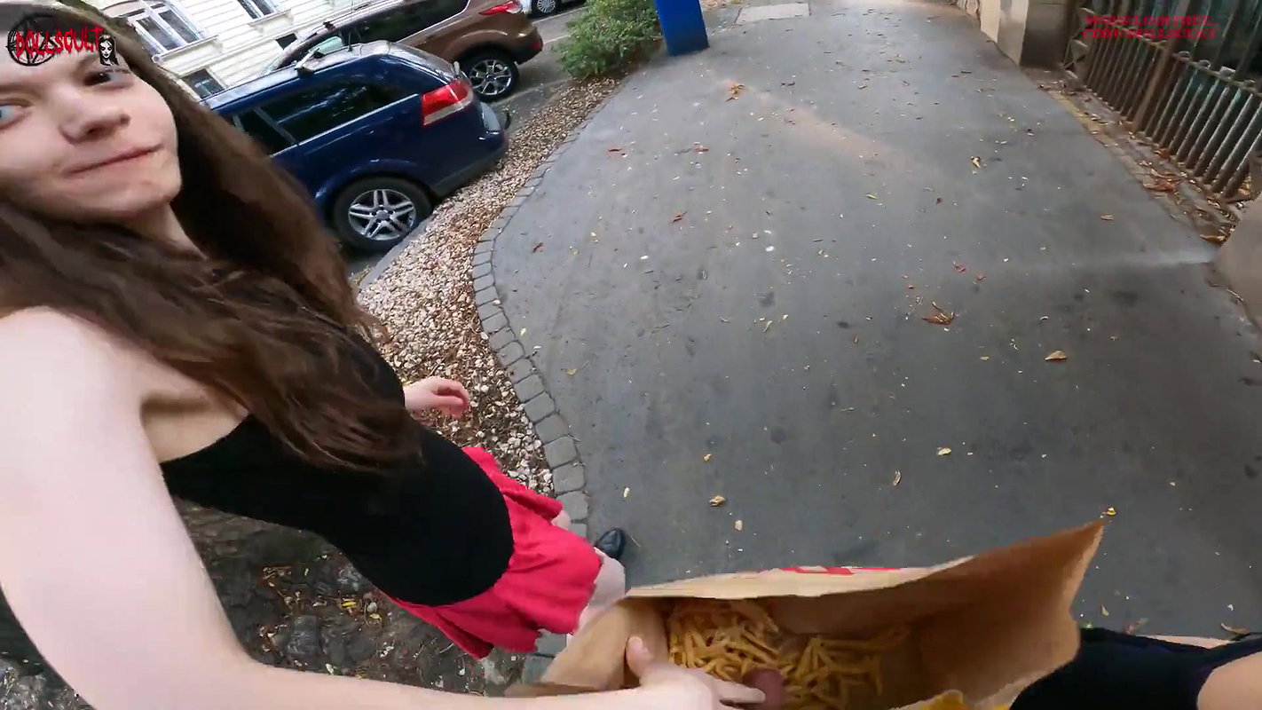 Dude is willing to hide his cock in a McDonalds bag and its fucking disgusting