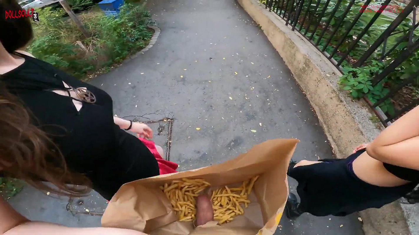 Dude is willing to hide his cock in a McDonalds bag and its fucking disgusting
