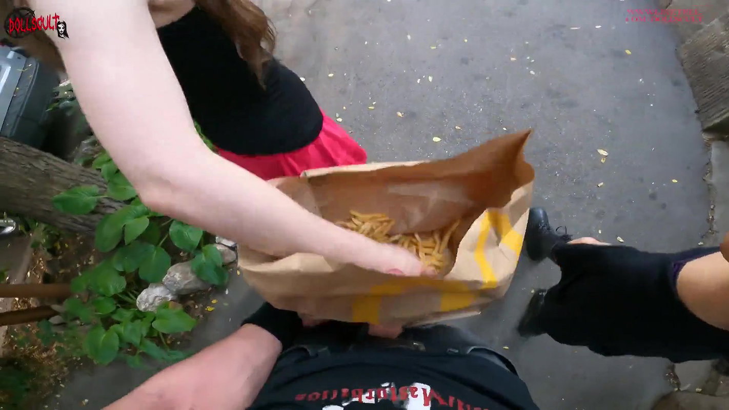 Dude is willing to hide his cock in a McDonalds bag and its fucking disgusting