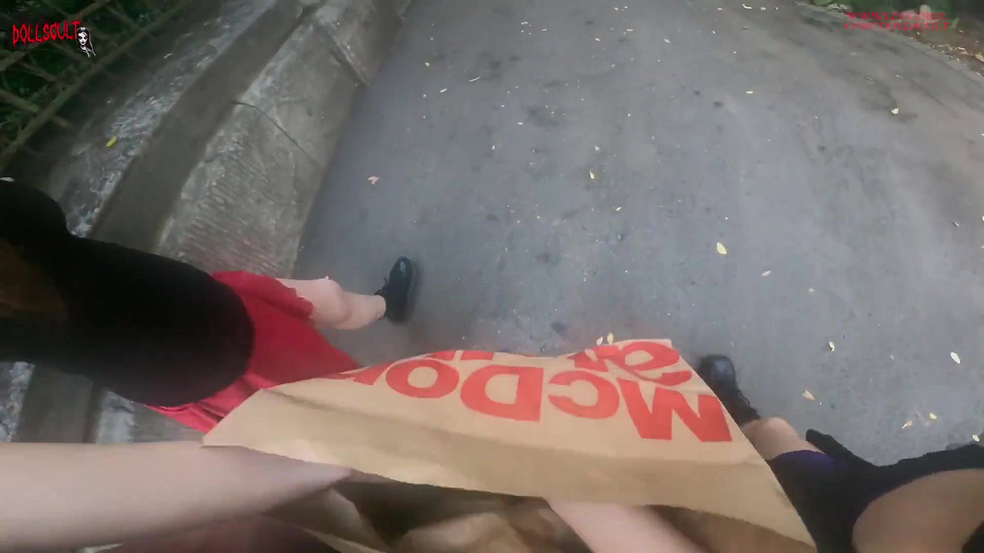 Dude is willing to hide his cock in a McDonalds bag and its fucking disgusting