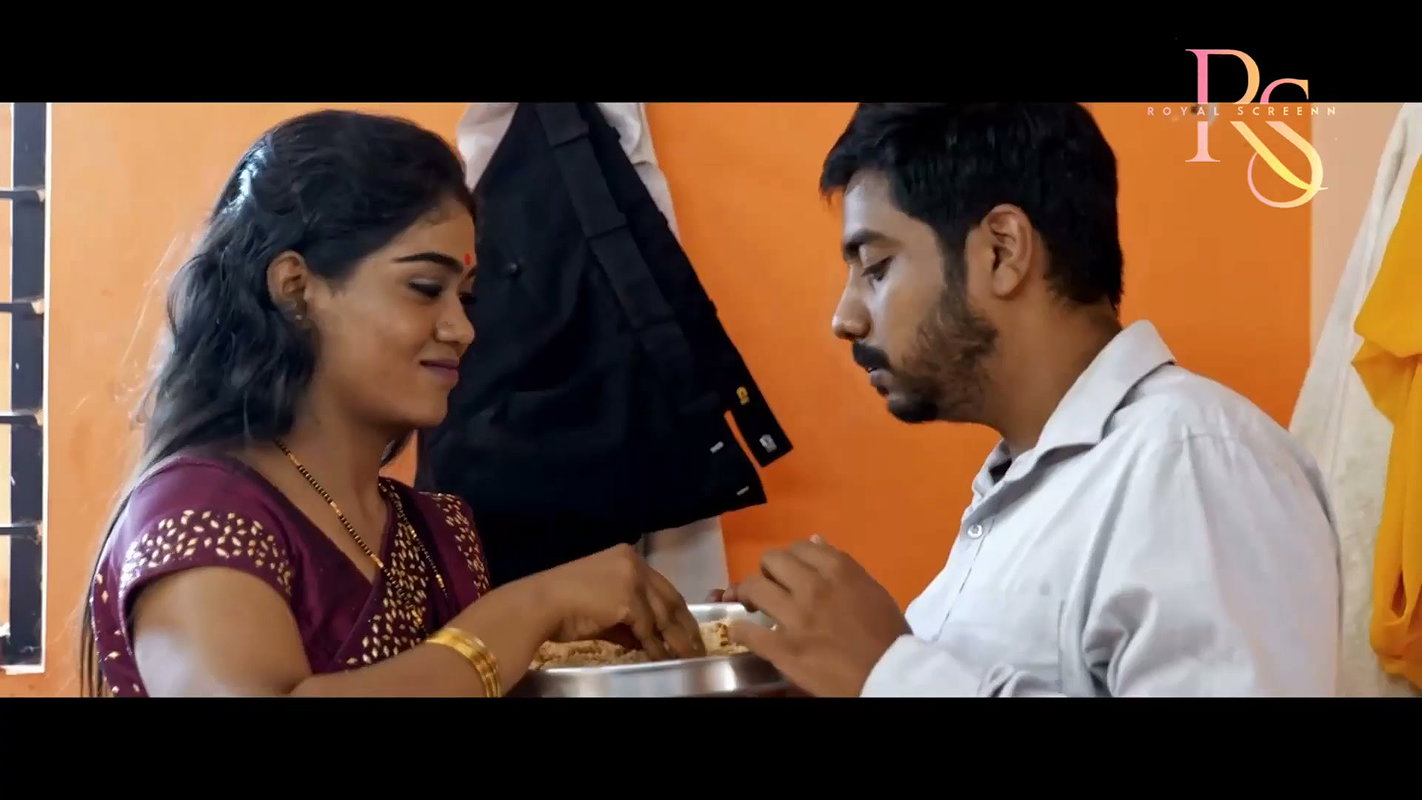 Archana romantic scene with husband – Saree removed, Scribbling on navel 2