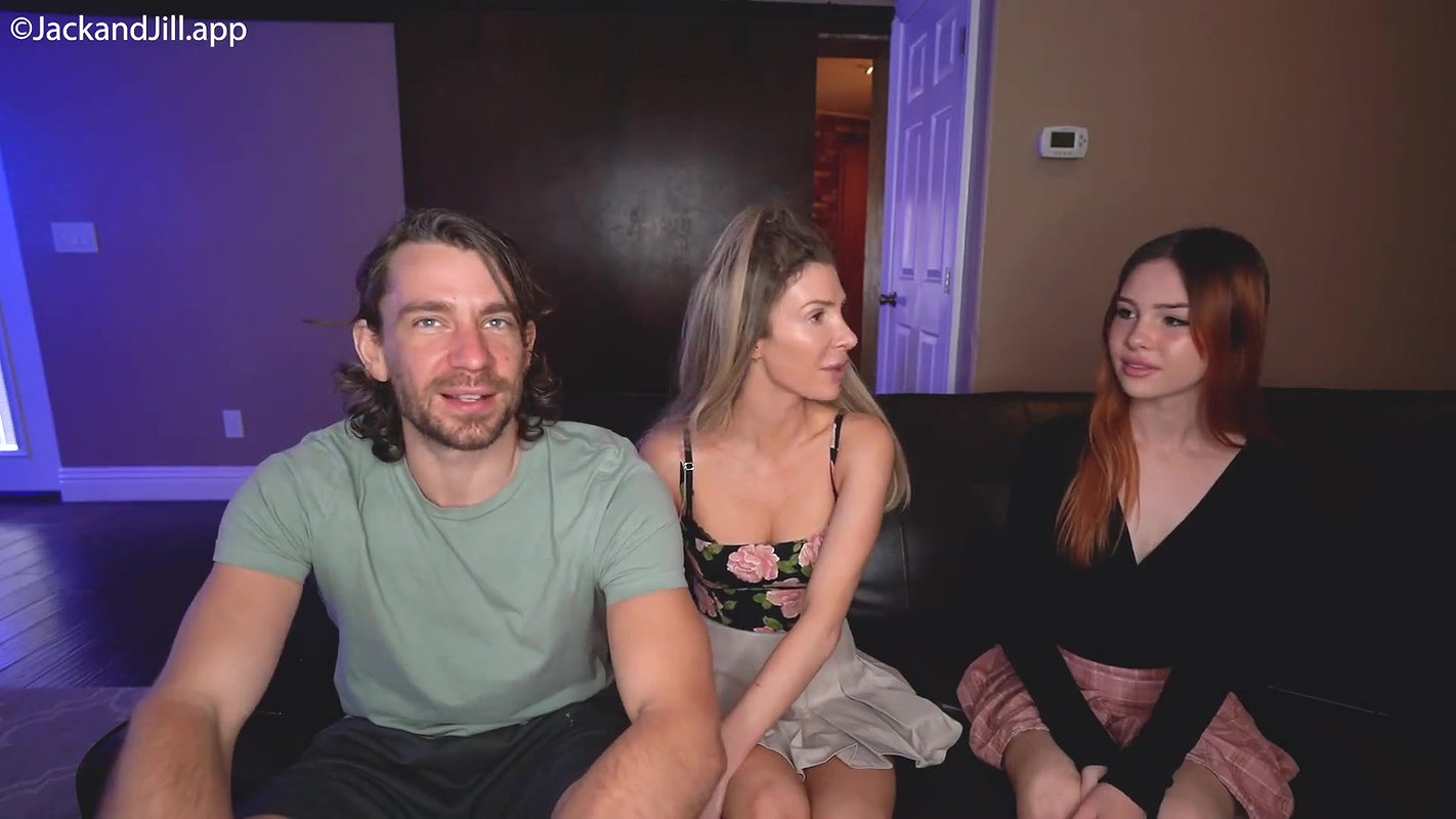 Redheaded chick arranges a really intense threesome with lots of hot fucking