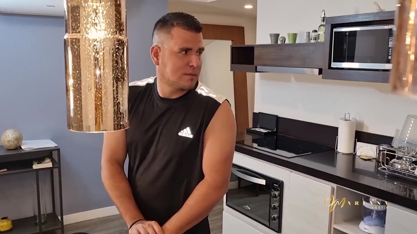 Pretty girl with natural tits hogging the spotlight in a wild FFM threesome