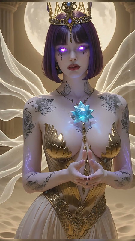 Lustrender Moon Witch Sorceress Slideshow – Ethereal Star Temple Radiance