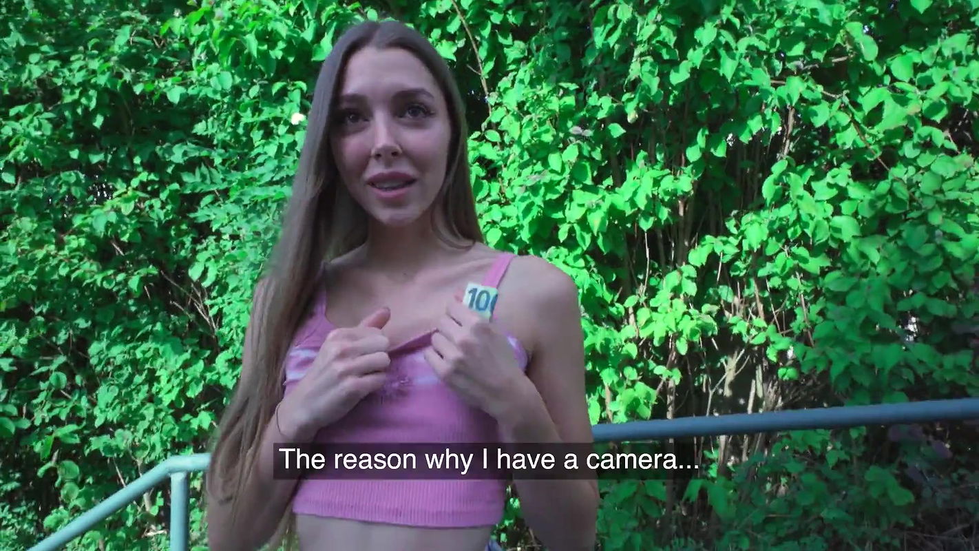 – Tall slim college girl with long legs could easily be a model but loves money & cock