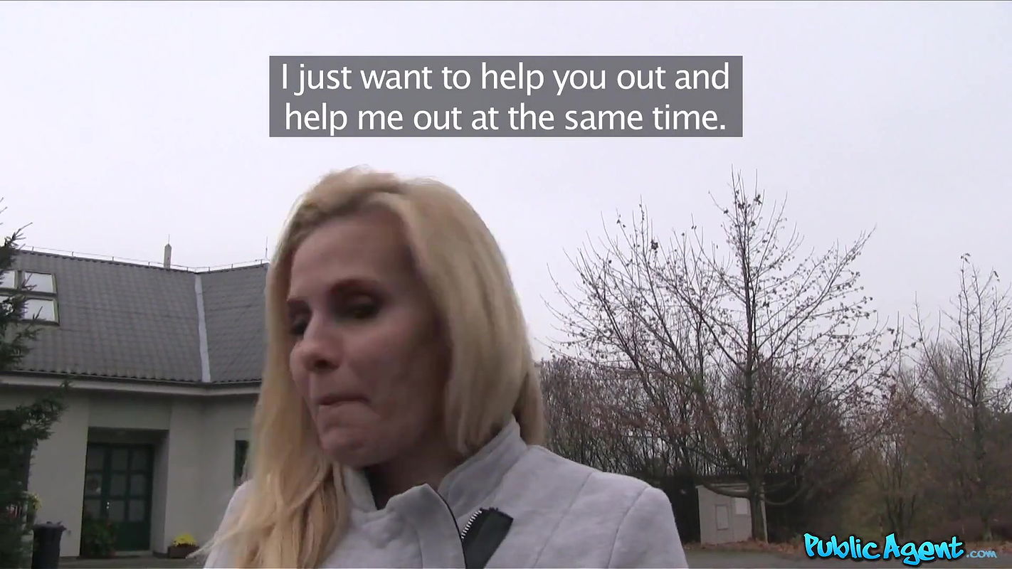 Blonde MILF with Big Boobs Fucks a Stranger for Cash