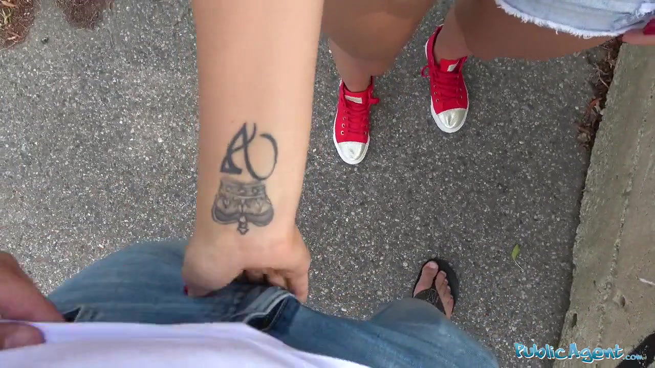 Busty big tits and full blowjob lips sexy public fuck