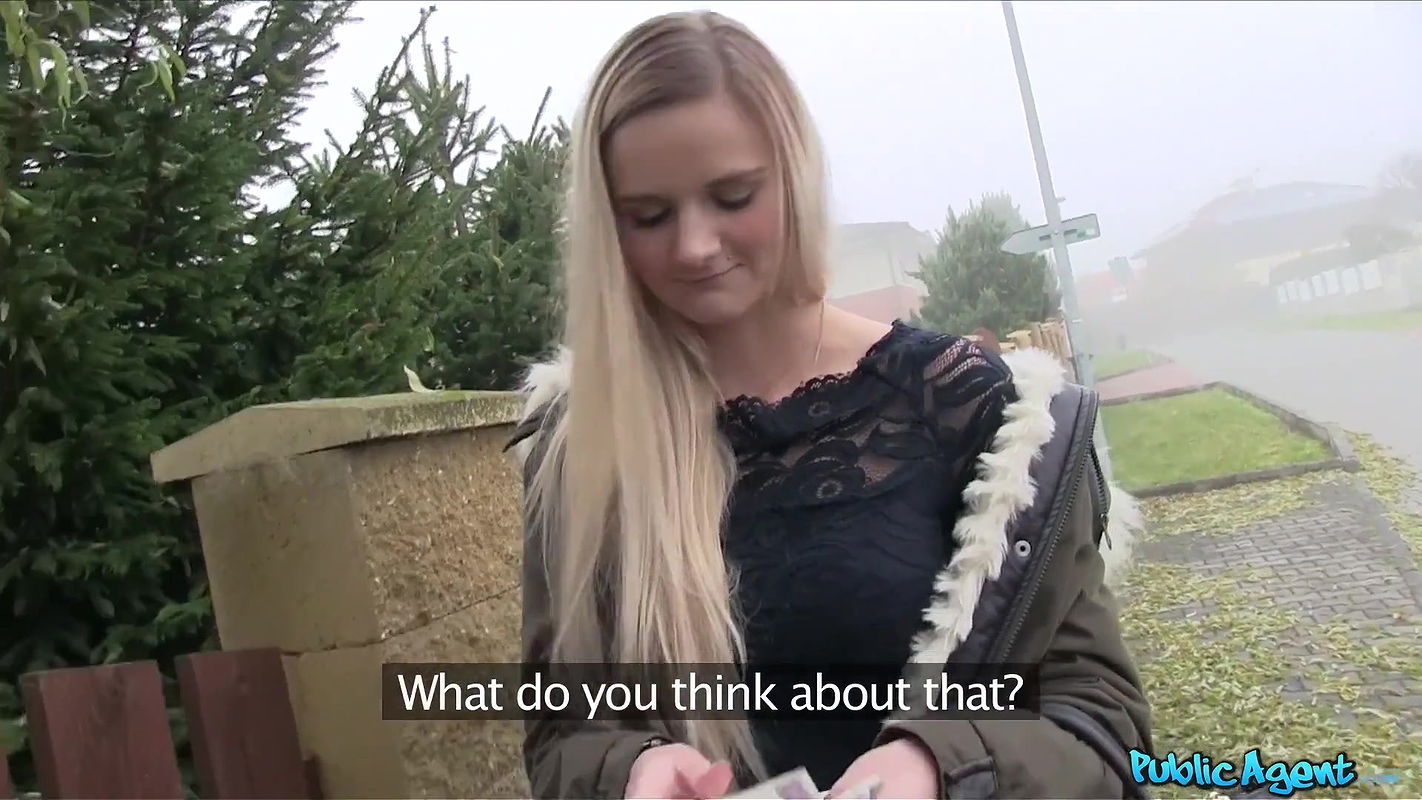 Cute Blonde Gets her Tight Shaven Pussie Slammed