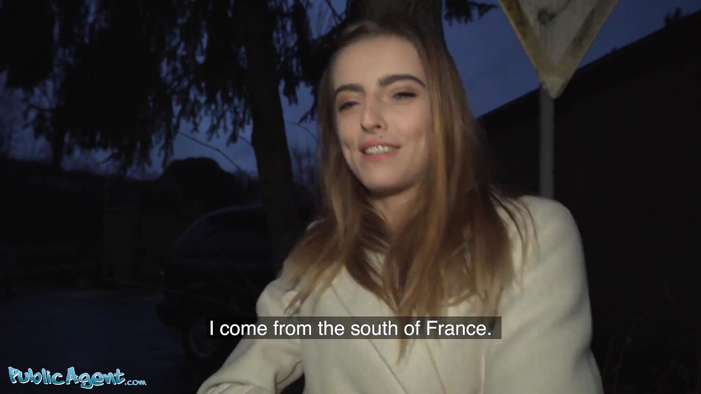 French Babe Alba Lala Shows Off Her Small Tits on the Street