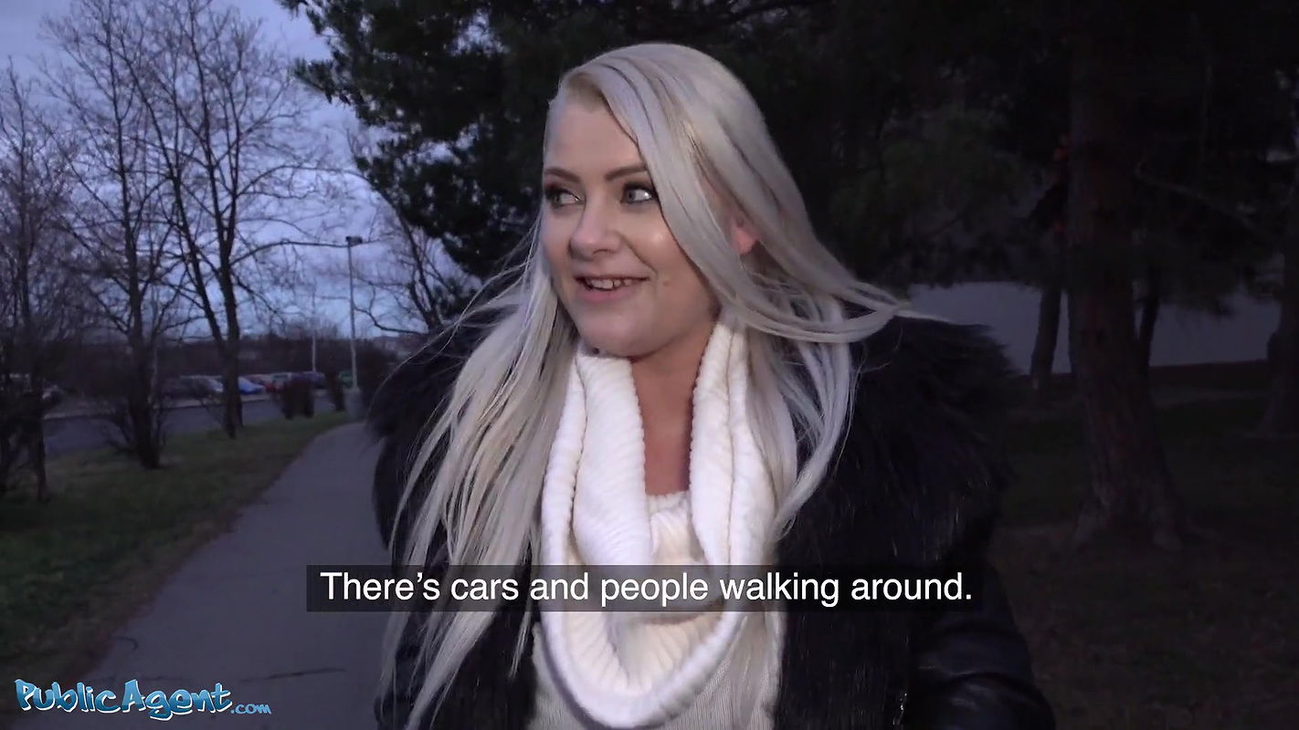 Outdoor Blowjob & Basement Fuck for Big Tits Blonde Alexa Bold