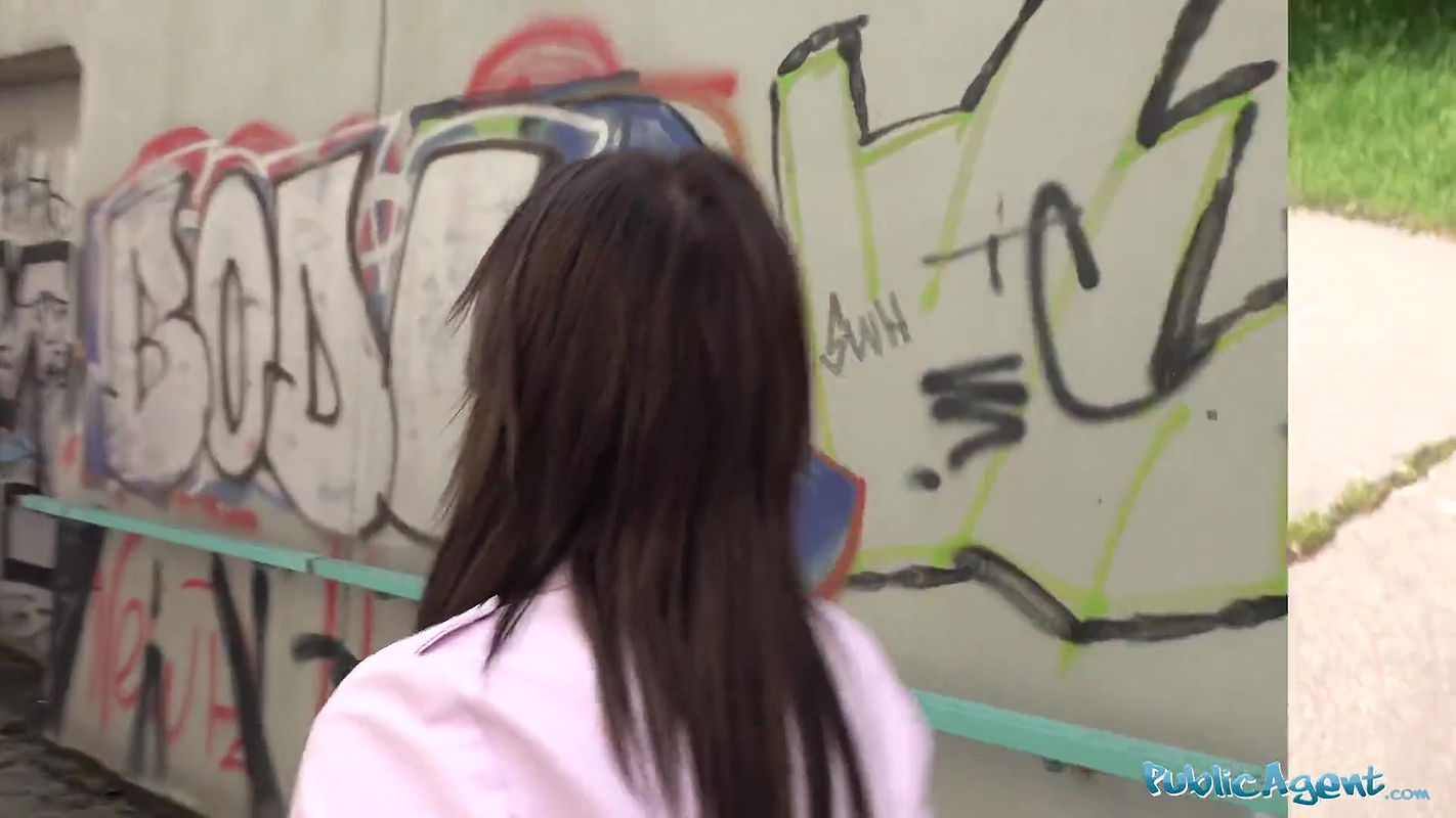 Outdoor underwear model casting leds to hard fucking