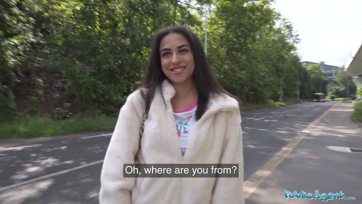 petite British Brunette Sucks and Fucks after Nearly Getting Run Over by a Runaway Taxi