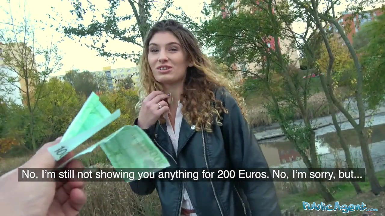 Sexy models night time public doggystyle wall fuck