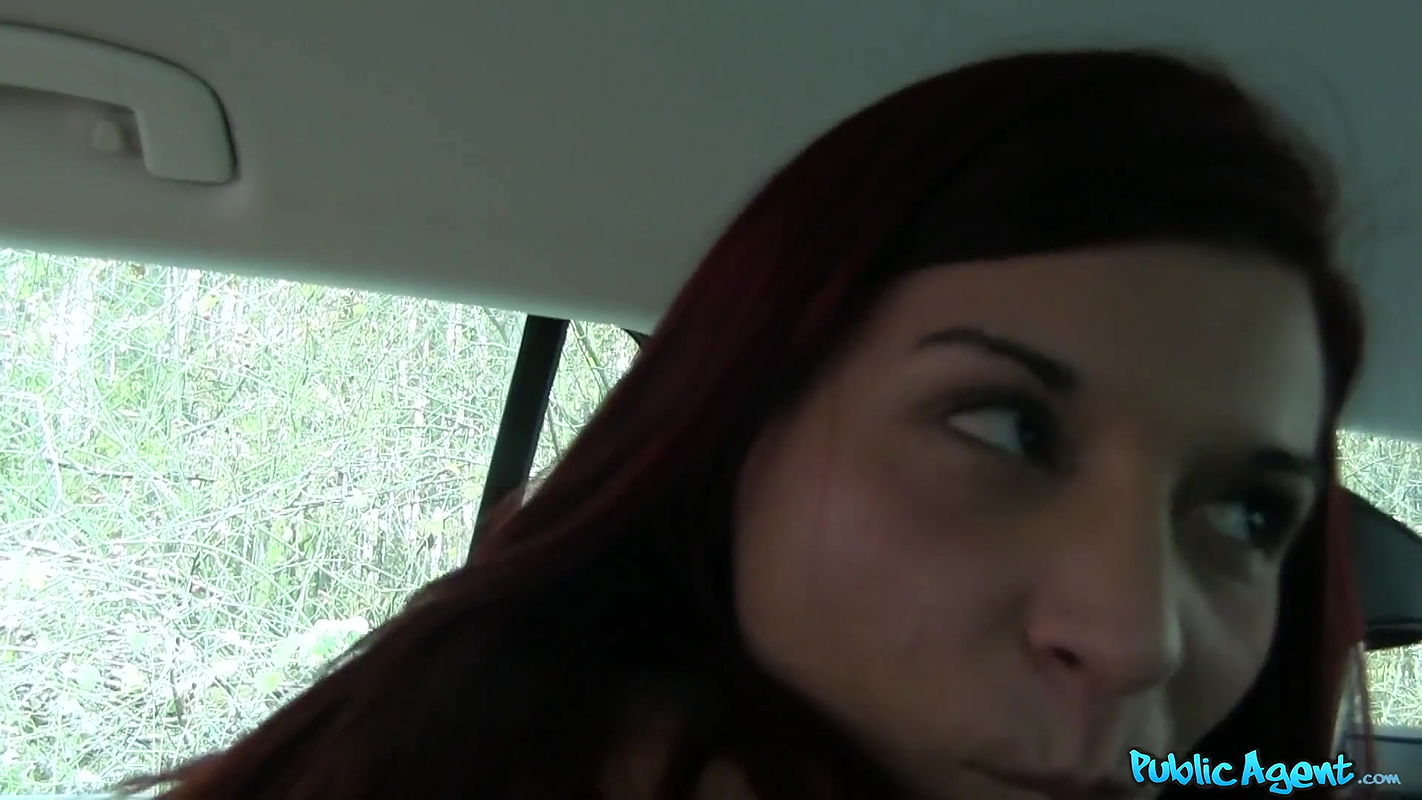 Sexy Redhead Loves Sucking a Fucking in a Strangers Car
