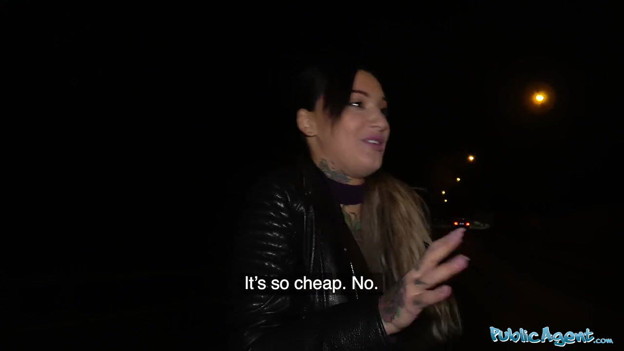 Sexy tattooed horny minx night time fuck and facial