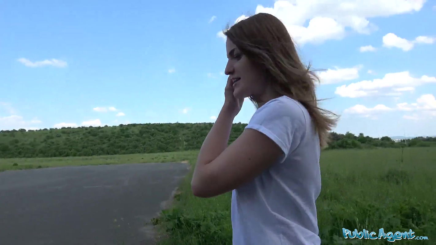 Small boobed cutie fucks in woods