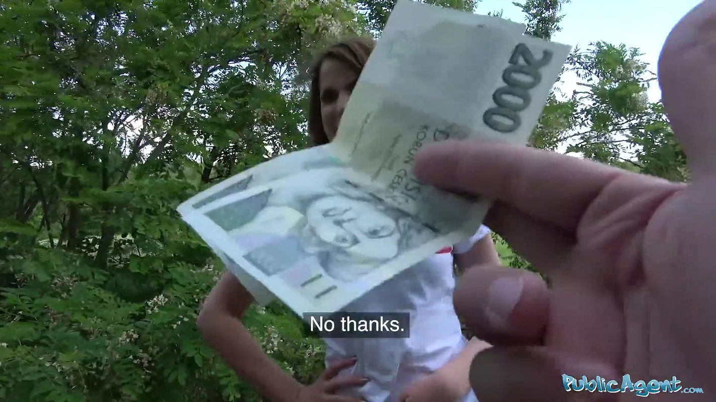 Small boobed cutie fucks in woods