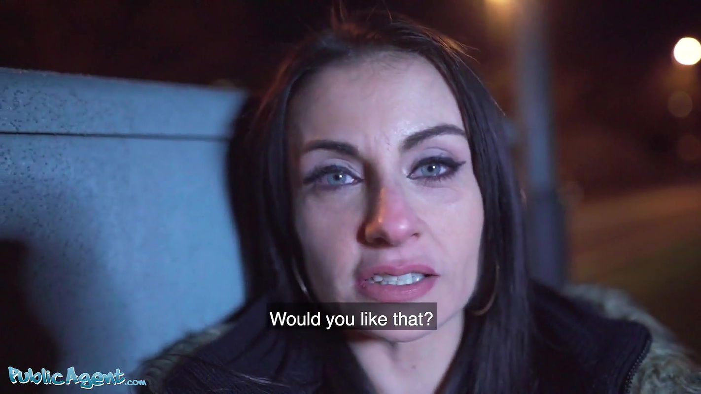 Spanish MILF Flashes Her BIg Tits for Cash in Public