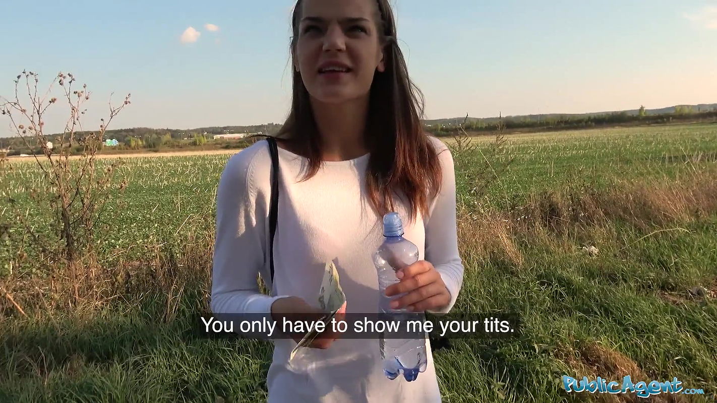 Tight pussy fucked for cash outside