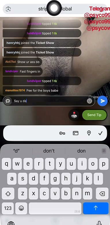 TEEN-BEBO 2 Ticket show amaizing big boobs girl pussy fingering
