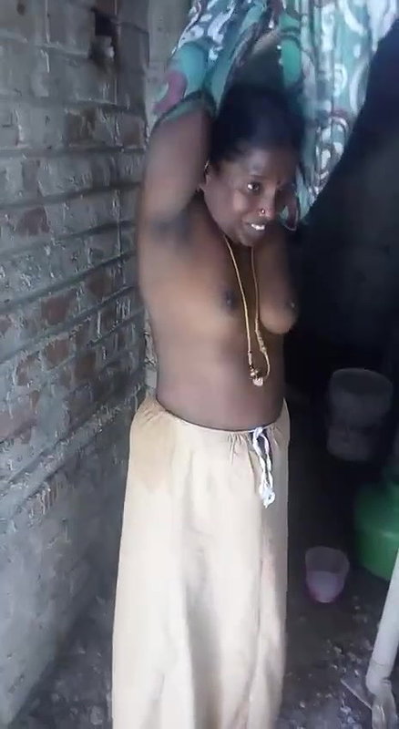 Tamil Wife bathing