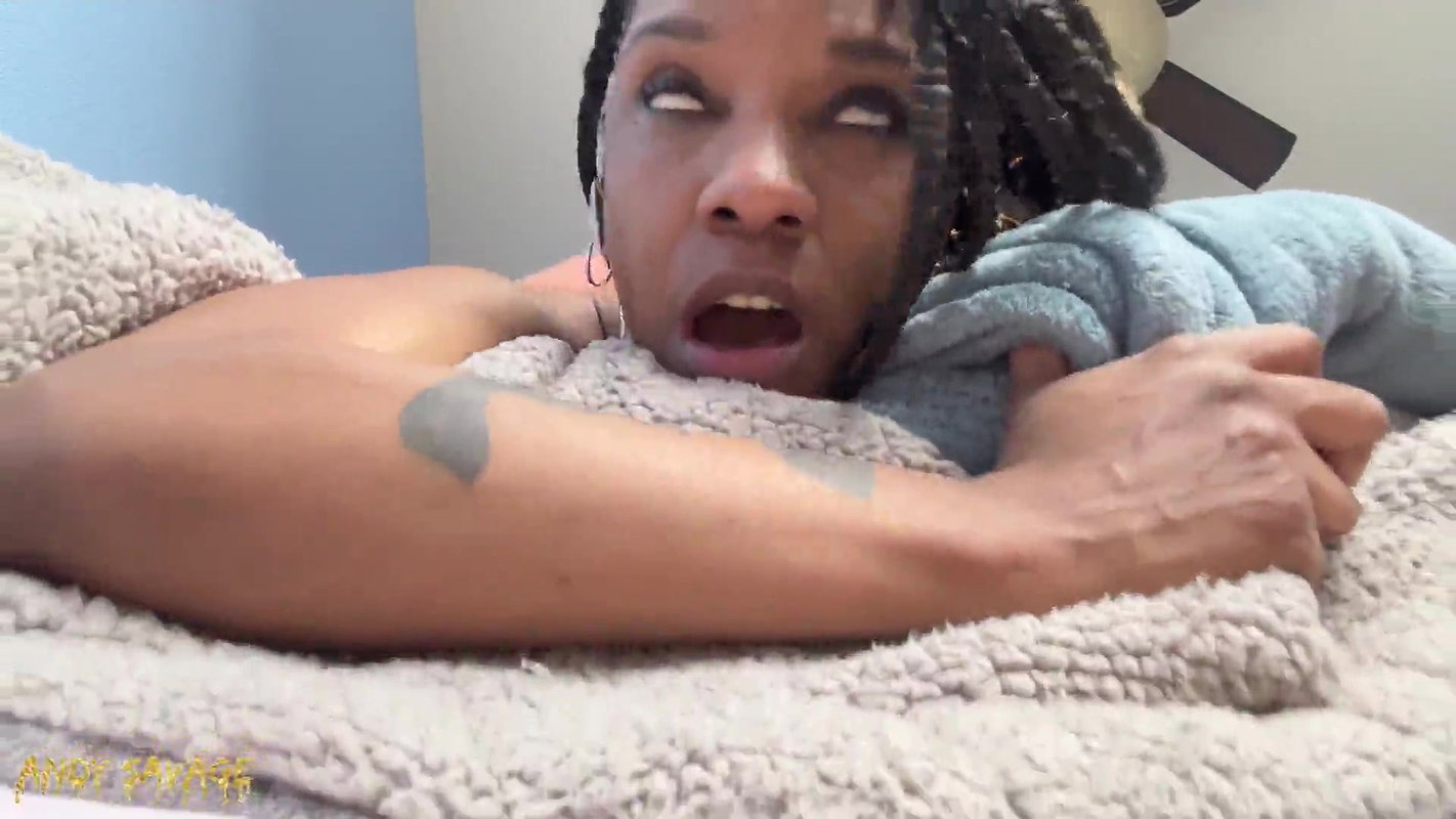 Big Tits BLACK MILF Pov Blowjob SQUIRT For White King