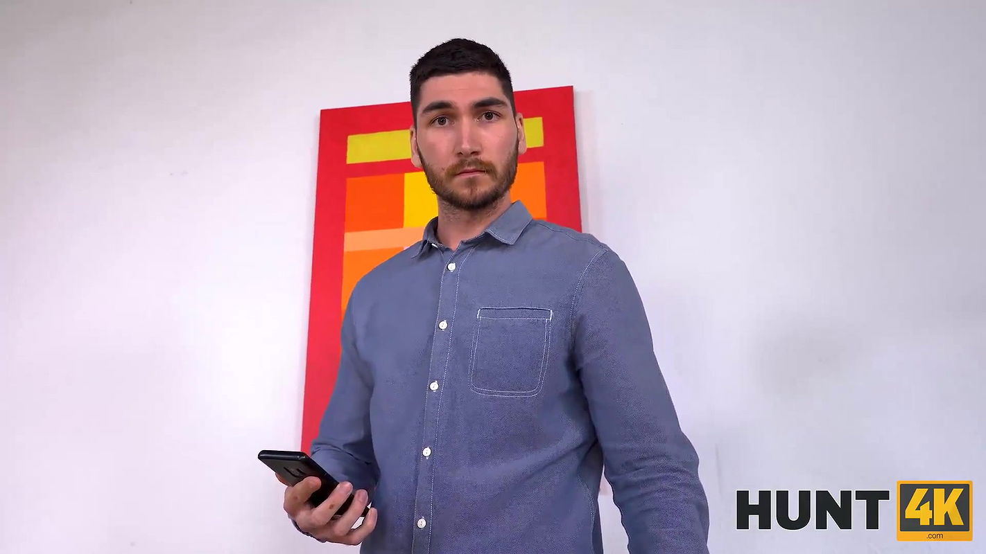 Beauty with great body nailed by hunter in front of her hubby