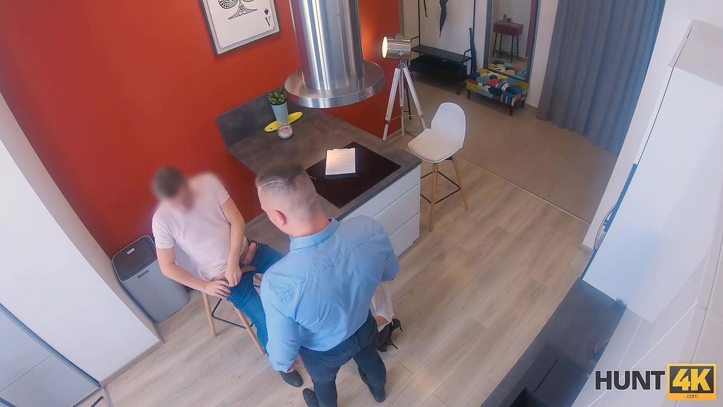 Chick is white shirt and stockings is hammered by hubbys client