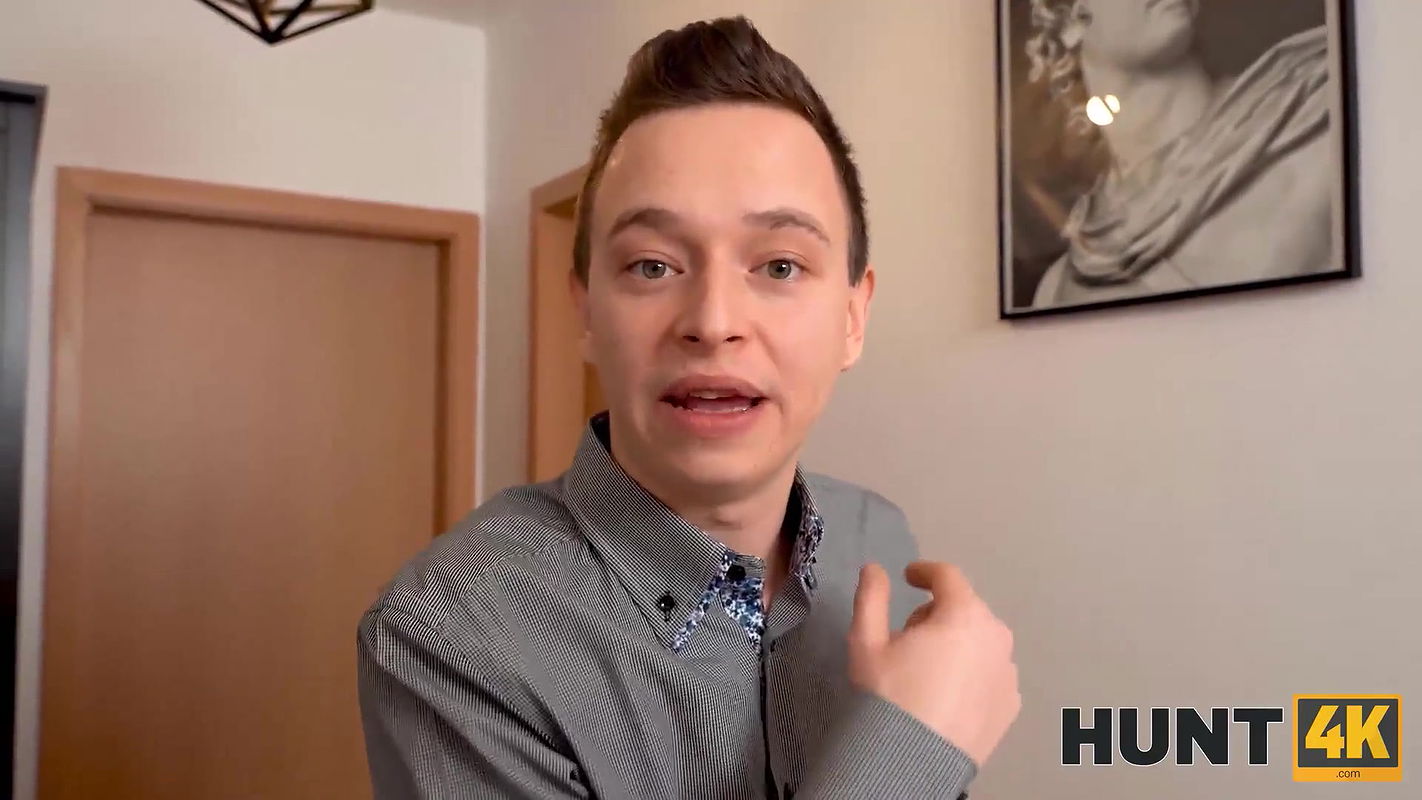 Chick with big boobs fucked by hunter who is dressed like Santa