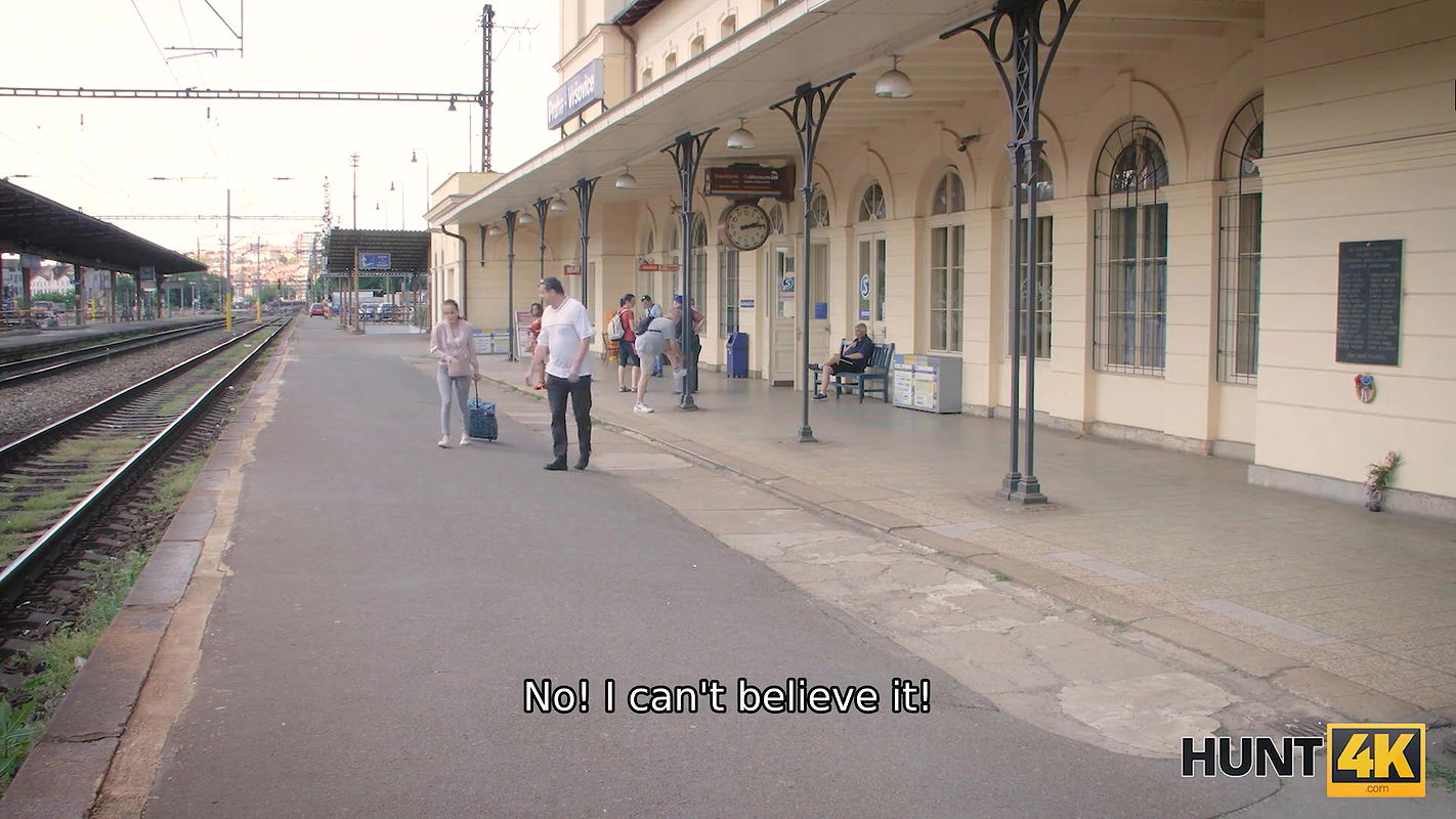 Chick with smooth-shaven pussy enjoys cock but hubby watches