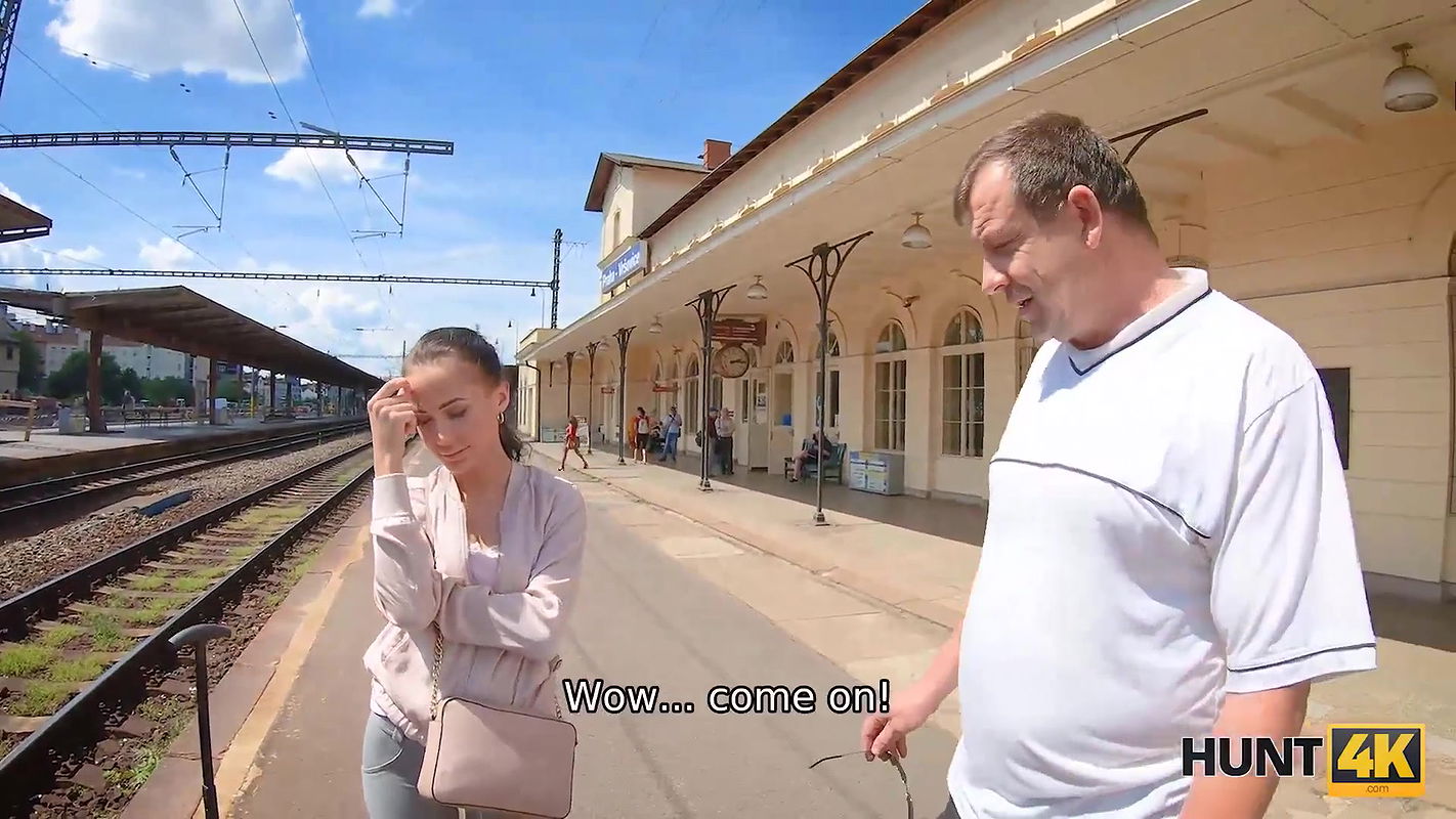 Chick with smooth-shaven pussy enjoys cock but hubby watches