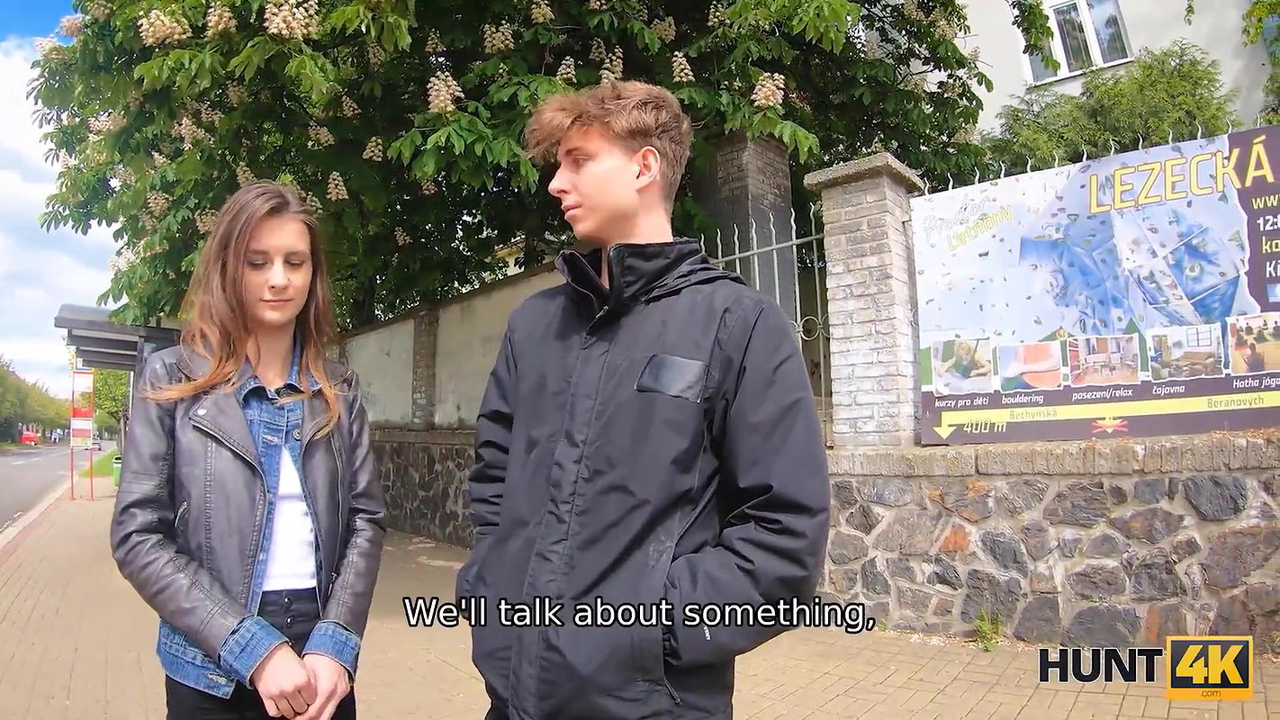 x Girl sucks and gets it on in a vaginal way with boy who pays