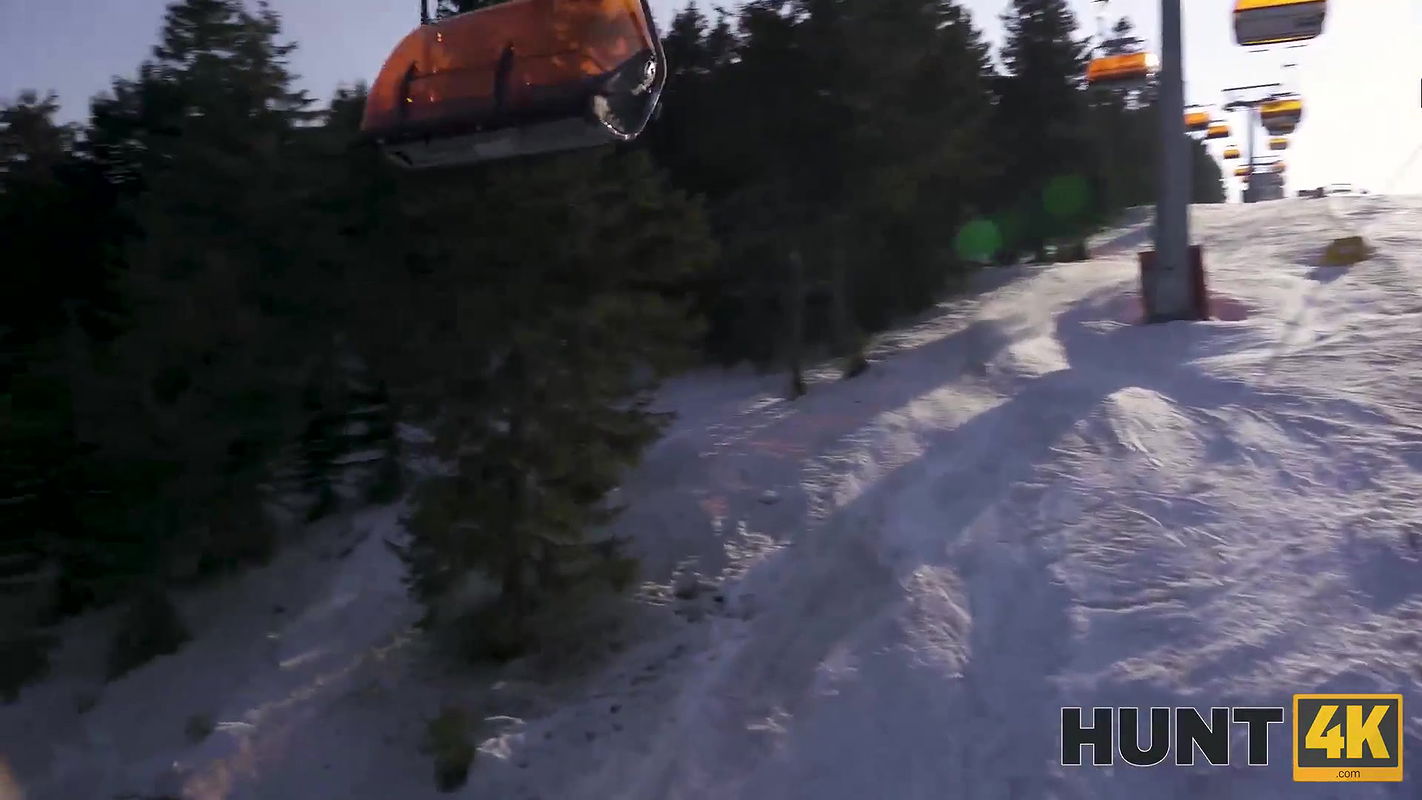 Playing with His ＂Ski＂ Pole