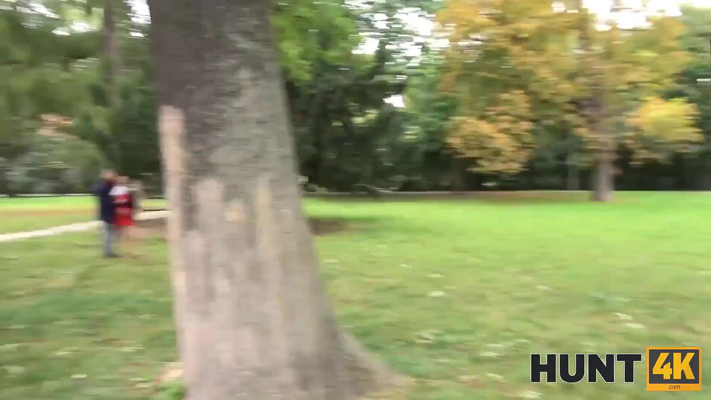 Pregnant girl in red is tempted with money into pussy-drilling