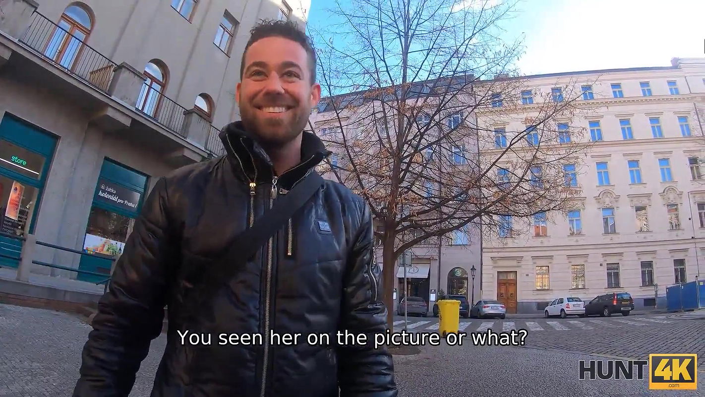 Sweet girl with big boobies takes schlong while BF watches