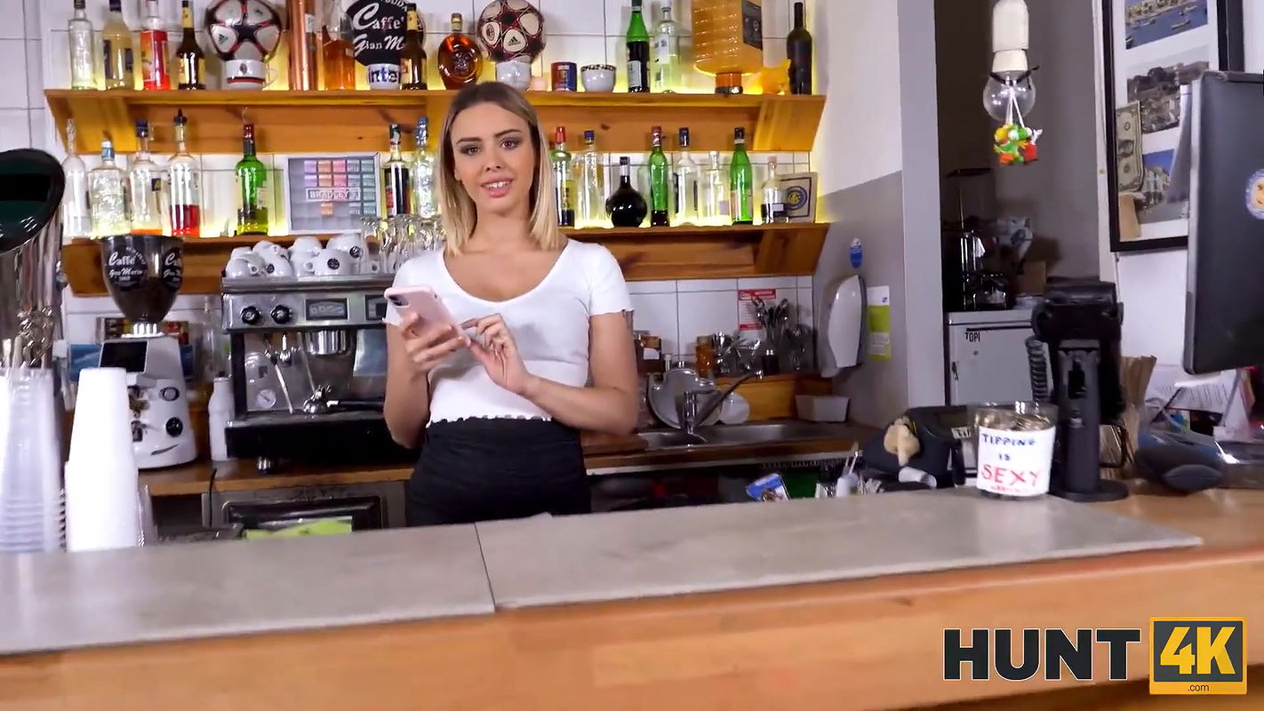 Visit to local cafe ends for hunter with unforgettable sex with blonde