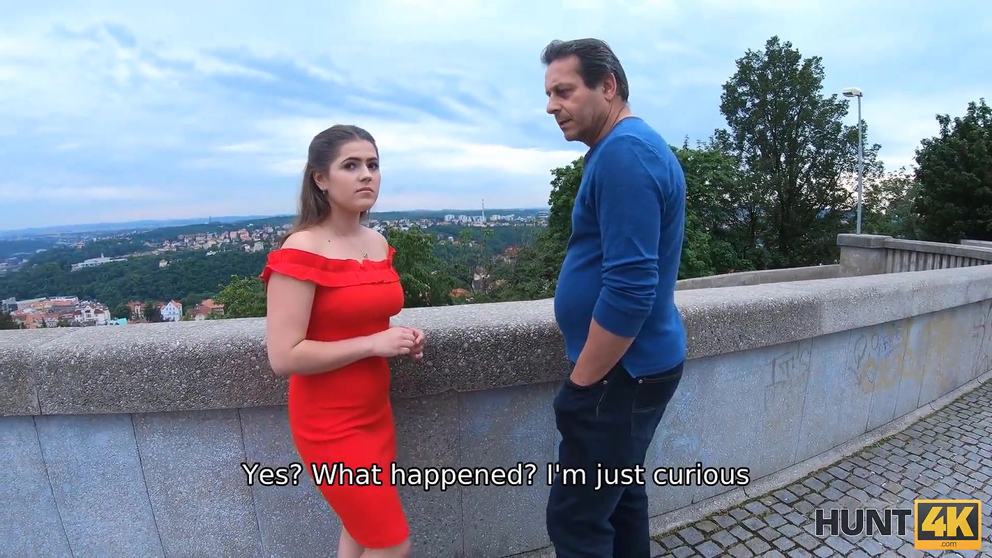 Woman in red has sex not with her husband but the unknown man