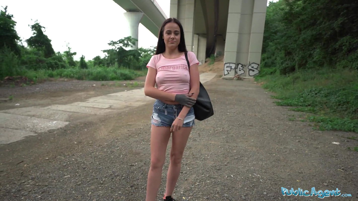 Public Agent 19 year old Innocent fucked in the rain by a huge cock